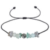 Irregular Stone Chip Bracelet Handmade Cord