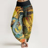 Women's Cotton Harem Pants with 3D Digital Print