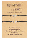 Friendship Knot Bracelet, Heart Charm String Bracelet