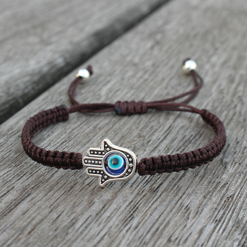 Hamsa Hand Evil Eye Protection Bracelet