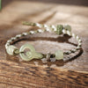 Interlocking Jade Peace Buckle Braided Bracelet
