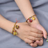 Colorful Rope Luck Handmade Zongzi Golden Ball Charm Bracelet