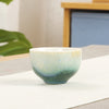 Green Ceramic Teacup Kung Fu Tea Cups Japanese Style