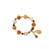 Golden Silk Jade Pixiu Wealth Bracelet