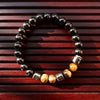 Natural Stone Bead Bracelet, Handmade Round Gemstone Jewelry