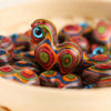 Colorful Carved Wooden Tang Horse Charm Decoration