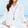 Natural Stone Tree of Life Tassel Necklace