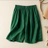 Women's Cotton Linen Shorts with Pockets