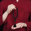 Black Obsidian Wrist Mala with Pixiu Charm and Tassel