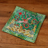 Embroidered Tea Mat, Square Coaster with Dragon Phoenix