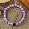 Tiger Eye and Crystal Bead Bracelet for Prosperity