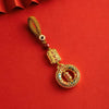 Gold-Tone Peace Charm Keychain and Phone Strap