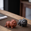 Purple Clay Tea Pet Dragon and Pixiu Figurine Decoration