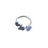 Plum Blossom Leaf Pattern Luck Ring, Adjustable Open Ring