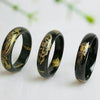Natural Hetian Jade Bangle with Gold-Tone Floral Design