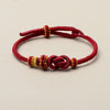 Handmade Adjustable Cord Bracelet with Yuanbao Knot