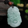 Carved Jade Zodiac Pendant Necklace