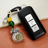 Fortune Bag Keychain with Fu Character and Beads