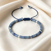 Natural Stone Spacer Bead Bracelet