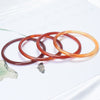 Thin Agate Bangle Bracelet, Stone Cuff