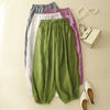 Women's Cotton Slub Pants, Summer Commute Cropped Trousers