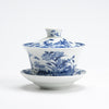 Blue and White Porcelain Gaiwan Teacup with Lid