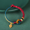 Tibetan Mandala Knot Leaf Rope Bracelet