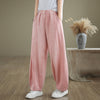 Women's Harem Pants Cotton Linen Wide Leg Trousers