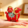 Resin Goat Figurine with Fortune Bag or Treasure Bowl