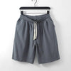 Men's Casual Solid Color Cotton-Feel Shorts With Pockets