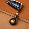 Wood Lotus Enlightenment Key Chain Decoration