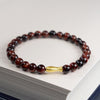 Tiger Eye and Red Agate Koi Fish Bracelet
