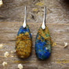 Emperor Stone Happiness Earrings, Teardrop Gemstone Dangles