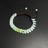 Jade Peace Buckle Weave Bracelet Red String
