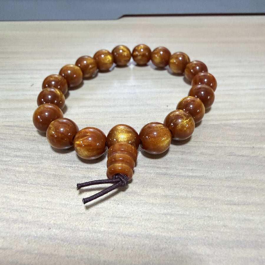 Golden Sea Willow Success Positive Bracelet Mala