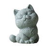 Stone Cat Figurine Tea Pet Home Decor Desk Ornament