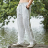 Men's Wide Leg Pants Cotton Linen Breathable Summer Trousers
