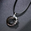 Chinese Zodiac Pendant Necklace with Rat Charm and Cotton Cord