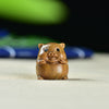 Wooden Pig Charm Keychain, Green Sandalwood and Red Sandalwood Carving