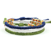 Handwoven Red String Bracelet Set - Tibetan Lucky 3 Combination