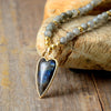 Labradorite Support Beaded Necklace Pendant