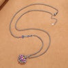 Pink Lotus Flower Necklace Copper Pendant with Chain Options