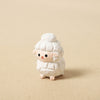 Wooden Sheep Keychain with Beads and Mantra