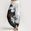 Women's Harem Pants Elastic Waist Floral Print Loose Yoga Trousers