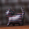 Carved Rainbow Eucalyptus Wood Cat Figurine