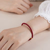 Hand-Woven Adjustable Red String Bracelet for Protection