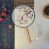 Embroidered Round Hand Fan with Tassel, Chinese Classical Style