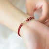 Red String Bracelet with Golden Infinity Symbol