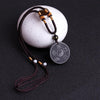 Black Obsidian Taoist Pendant Necklace Keychain