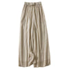 Women's Wide Leg Pants, Linen Blend Cropped Trousers